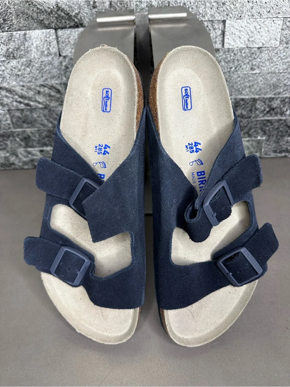 Birkenstock Arizona Midnight Suede Soft-footbed Sandals - M11 -NEW